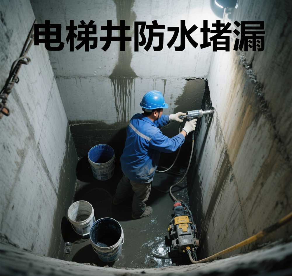 电梯井防水堵漏，三明专业电梯井漏水维修公司
